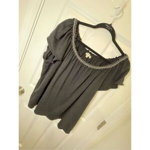 Max Studio women’s 3X shirt flutter sleeve blouse